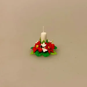 Miniature Juledekoration med Bloklys