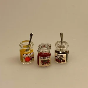 Miniature Marmelade i Glas med Ske